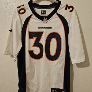 Nike Phillip Lindsay Denver Broncos Away Jersey Men's Size Small
